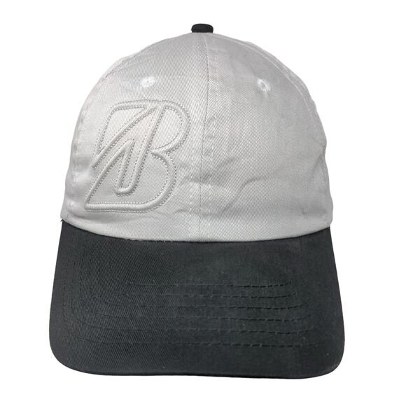 K-Products Men's Strapback Hat Gray Size OSFA Embroidered Bridgestone Logo - Picture 1 of 8